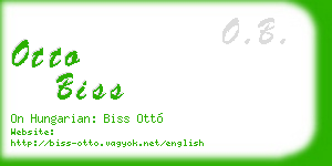 otto biss business card