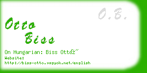 otto biss business card